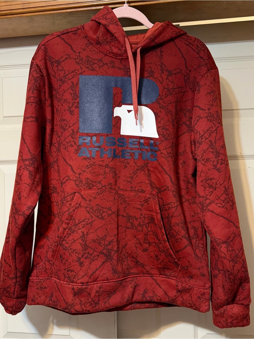 Russell Athletic Maroon Graphic Pullover Hoodie